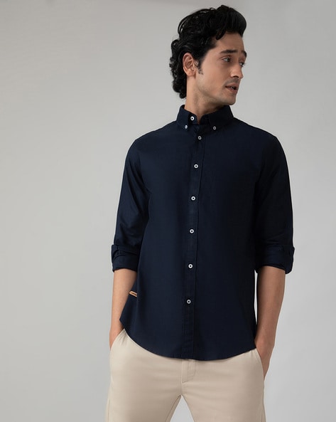 Men's button down collar shirts hotsell