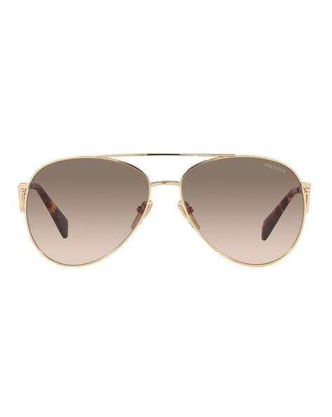 Prada gold store aviator sunglasses