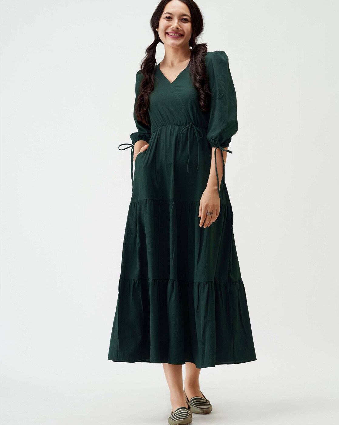 Buy Green Dresses & Gowns for Women by FEMVY Online