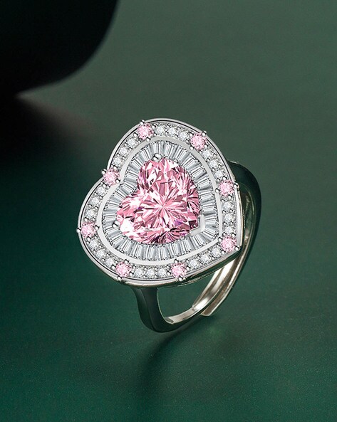 Heart Diamond Name Ring |