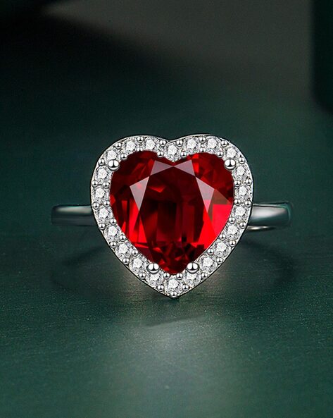 1/4 CT. T.W. Diamond Heart-Shaped Promise Ring