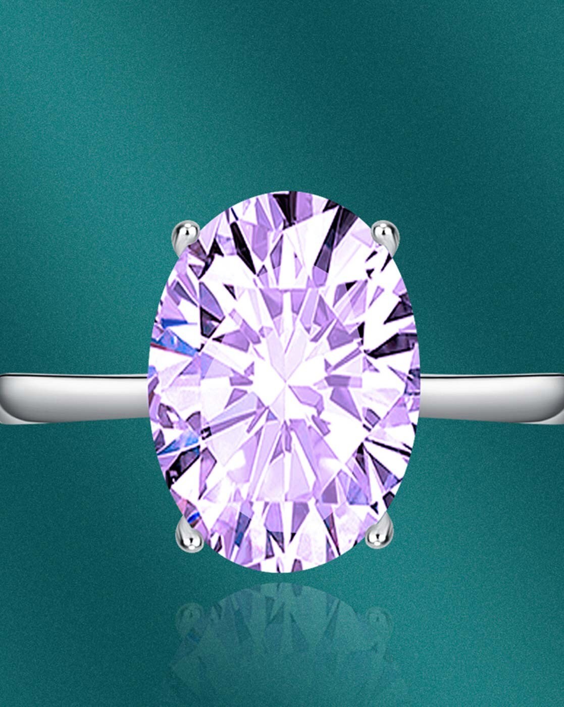 3.25 Carat Purple Sapphire/Diamond Ring 002-200-00766 | Van Atkins Jewelers  | New Albany, MS