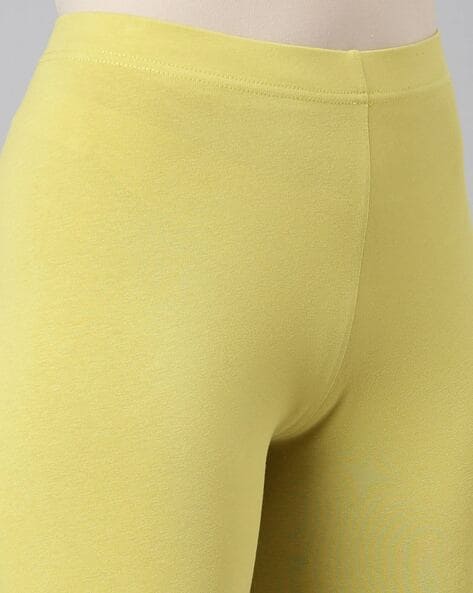 Buy Lime Leggings for Women by GO COLORS Online