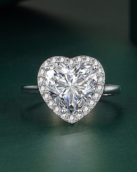 Black Diamond Ring 1 ct tw Heart-shaped 10K White Gold | Kay Outlet