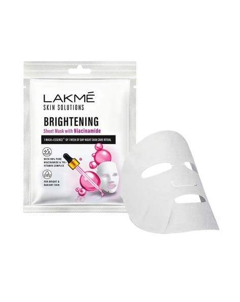 LAKME Skin Solutions Sheet Mask Brightening with Niacinamide