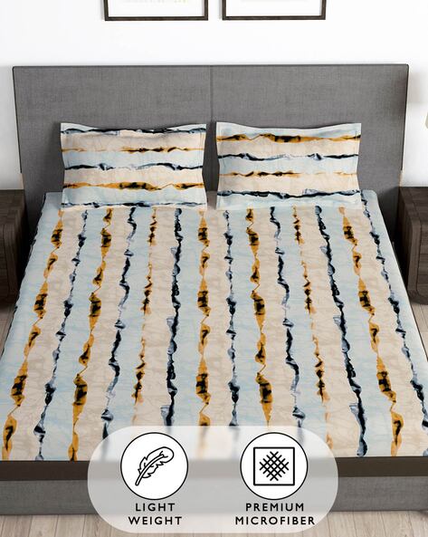 Buy Grey Bedsheets for Home Kitchen by Story home Online Ajio