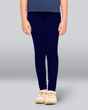 lyra Girls Cotton Elastane Stretch Slim Fit Leggings-picture-43