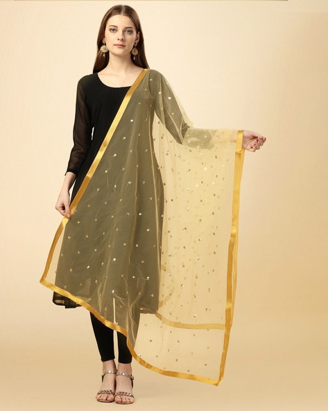 Embellished Net Dupatta Price in India