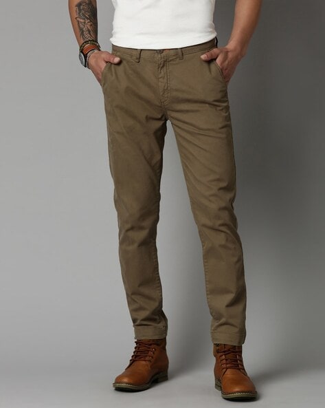 Brown Stretchy Slim Fit Chino Pant – Breakbounce