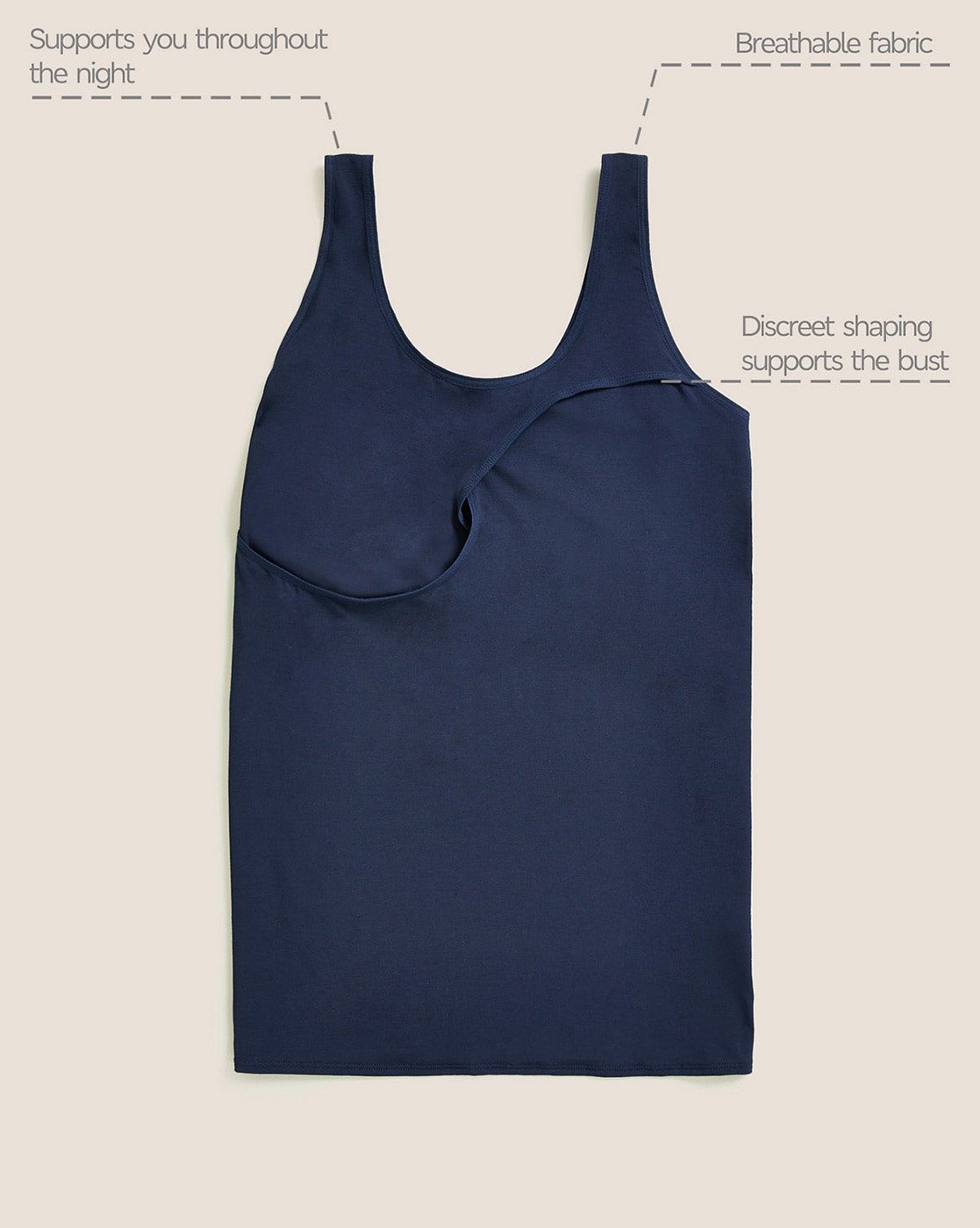 Buy Navy Blue Camisoles & Slips for Women by Marks & Spencer Online