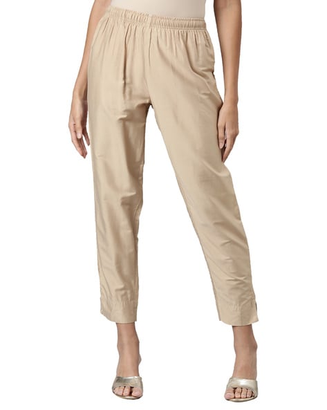 Buy Gold Pants for Women by GO COLORS Online