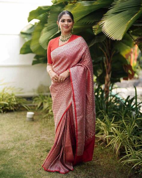 Buy Pink Sarees for Women by SERONA FABRICS Online | Ajio.com