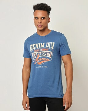 Buy Blue Tshirts for Men by Lee Online | Ajio.com