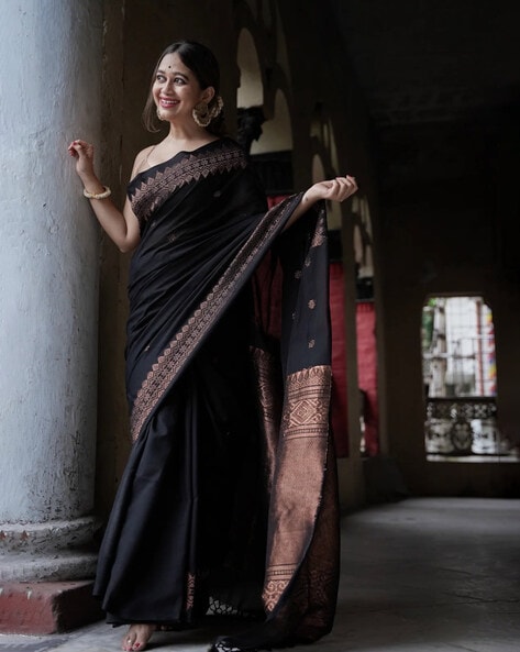 Suit Black SF-W21-33 | Stylish sarees, Saree designs, Saree trends