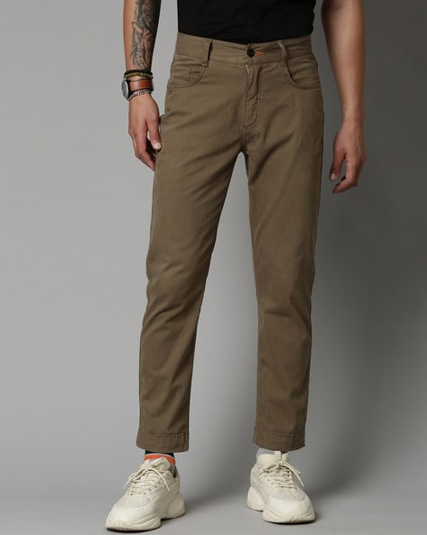 Buy Breakbounce Dark Green Slim Fit Cargo Pants for Men Online @ Tata CLiQ