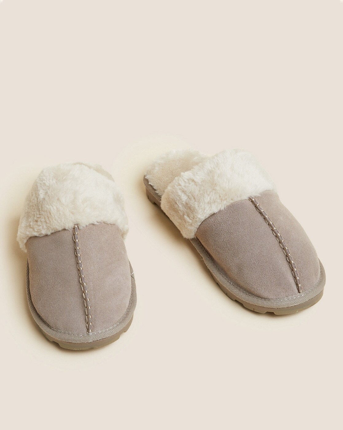 M&s ladies best sale slippers grey