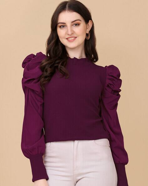Buy Purple Tops for Women by Paralians Online | Ajio.com