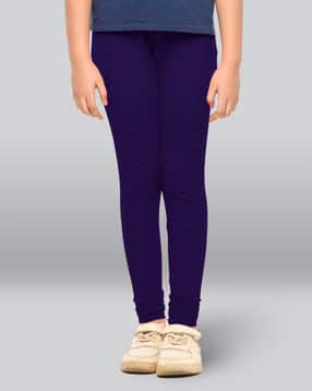 lyra Girls Cotton Elastane Stretch Slim Fit Leggings-picture-36