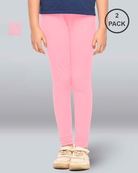 Buy Pink Leggings for Girls by RIO GIRLS Online | Ajio.com