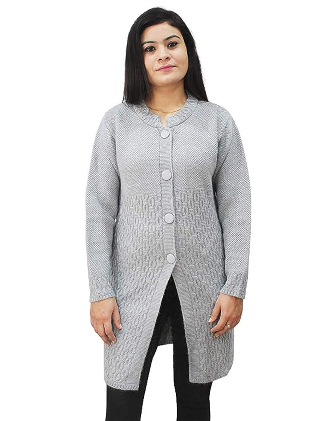 Buy Grey Sweaters & Cardigans for Women by HAUTEMODA Online | Ajio.com