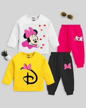 kuchipoo Pack of 2 Graphic Print Pants & Top Set-picture-41