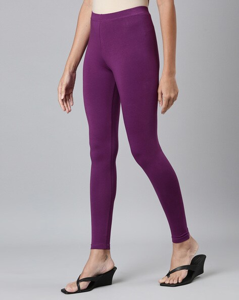 Buy Lavender Leggings for Women by GO COLORS Online