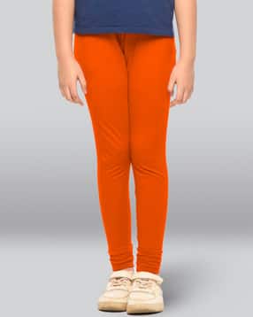 lyra Girls Cotton Elastane Stretch Slim Fit Leggings-picture-19