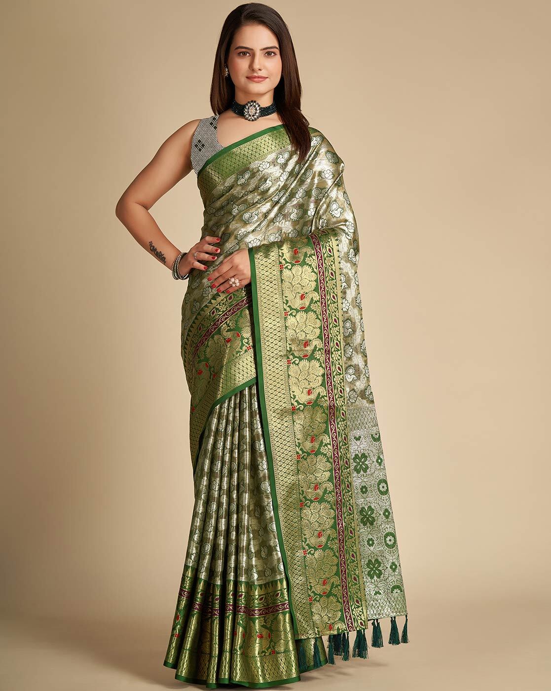 Buy Purple Sarees for Women by Anjaneya Sarees Online | Ajio.com