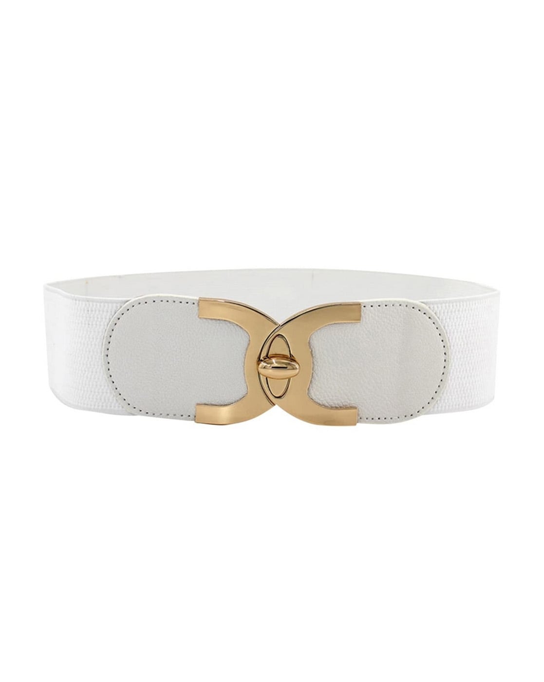 White and gold sale belt womens