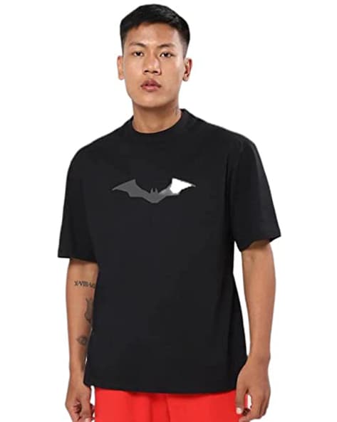 Wildsta Batman Logo Printed T-Shirt for Men Batman vs Superman t Shirt |  Superhero T Shirt | 100% Cotton T Shirt | Half Sleeve Tees Black :  Amazon.in: Fashion