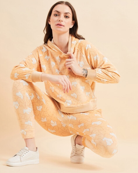 Yellow cheap velvet sweatsuit