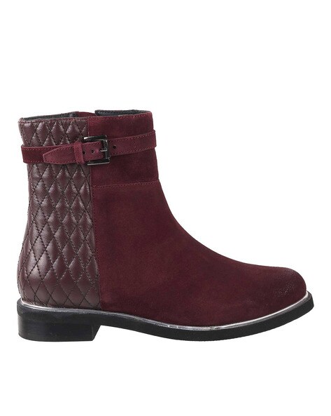 Quilted Mid Calf Boots