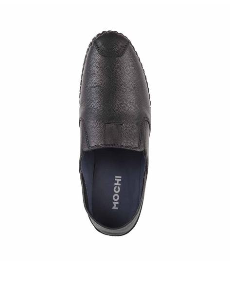 Buy Mochi Men Black Casual Slip Ons Online - Mochi Shoes