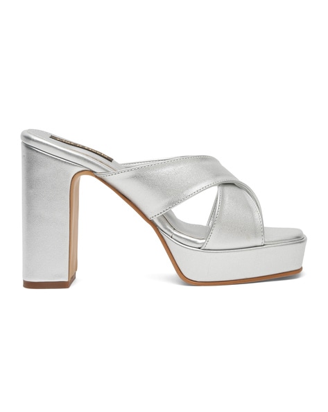 Silver 2025 chunky sandals