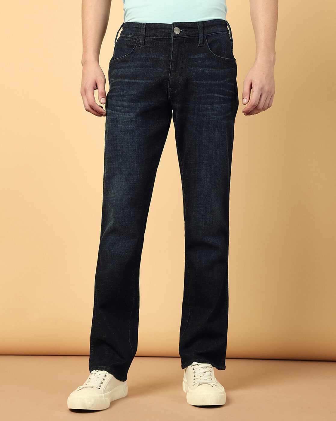 Washed Jeans with 5-Pocket Styling