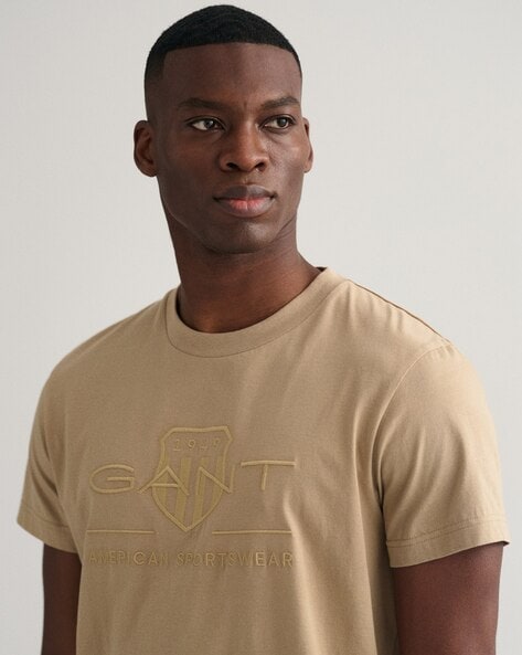 Gant Buy Men Online Beige for Tshirts by