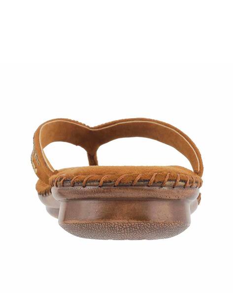 Embellished T-strap Sandals