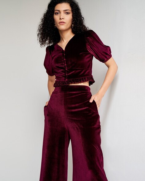 Buy Wine Suit Sets for Women by AND Online