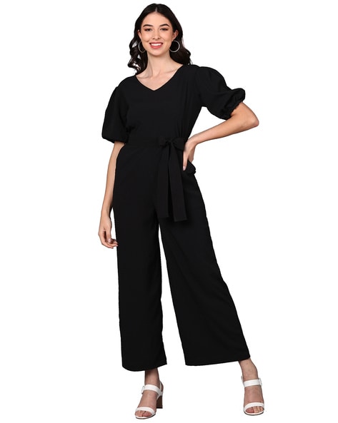 Buy Black Jumpsuits &Playsuits for Women by FASHFUN CLOTHING