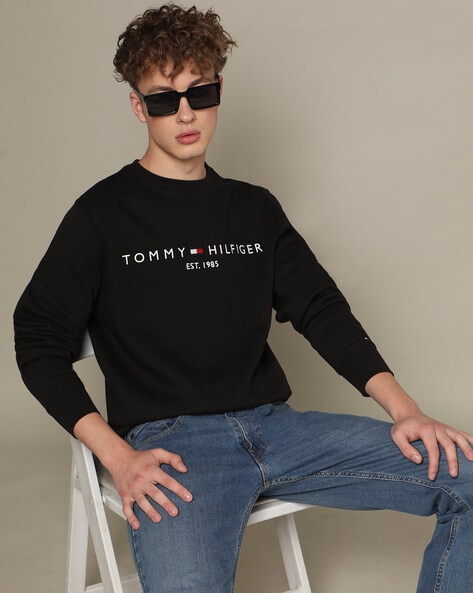 Buy Black Sweatshirt & Hoodies for Men by TOMMY HILFIGER Online