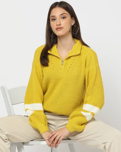 Buy Yellow Sweaters & Cardigans for Women by Teamspirit Online