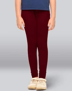 lyra Girls Cotton Elastane Stretch Slim Fit Leggings-picture-45