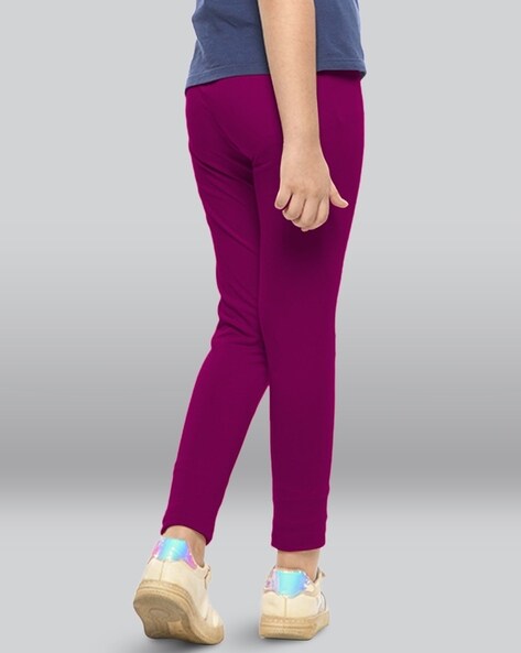 Buy Fuchsia Leggings for Girls by LYRA Online