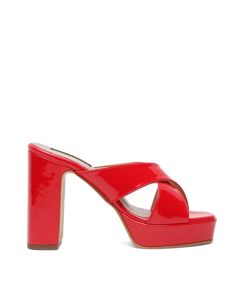 Paaduks Heti Red Sandals For Women | Sepia Stories
