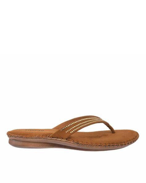 Embellished T-strap Sandals