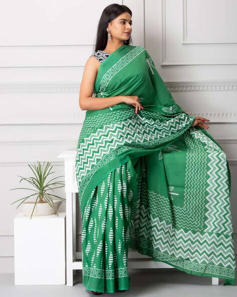 Buy Olive Sarees for Women by Bong ButiQ Online | Ajio.com