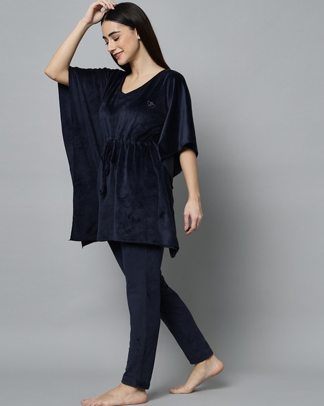 Womens velvet online pyjamas