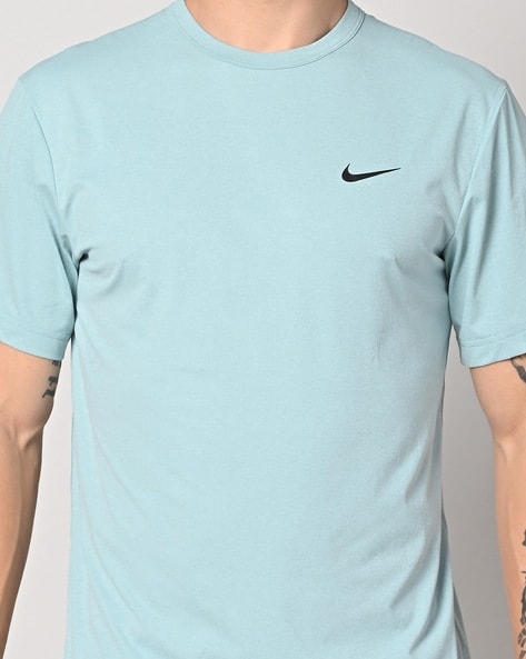 Lime green and hot sale blue nike shirt