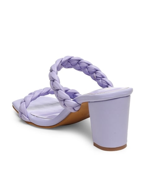 Buy Lavender Heeled Sandals for Women by GNIST Online Ajio