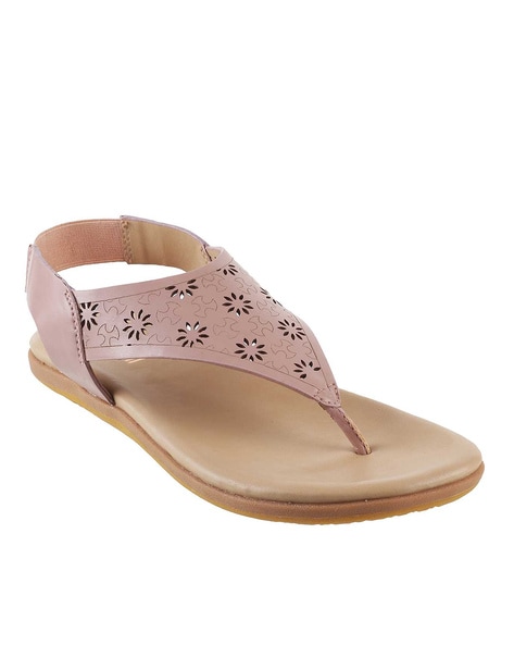 Buy Pink Flat Sandals for Women by Mochi Online